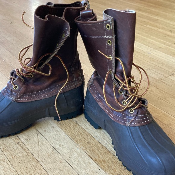 L.L. Bean Shoes | Vintage LL Bean Hunting Boots W Vibram Montagna Bloc Soles | Color: Brown | Size: 8 | Byronkarl's Closet